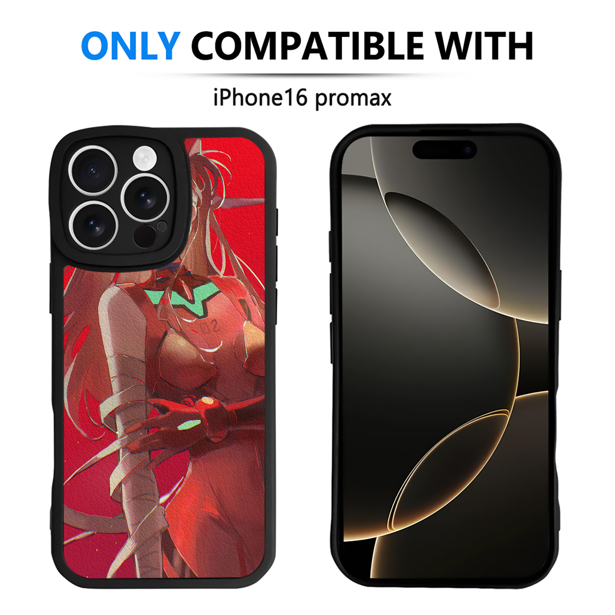 （画像用） EVA 新世紀エヴァンゲリオン 【iPhone 16シリーズ対応】シリコンスマホケース（レザー調） 材質：シリコン